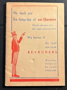 Post WW2 Occupied Germany UNCLE SAM We Teach You The Language Of Our Liberators - Picture 1 of 5