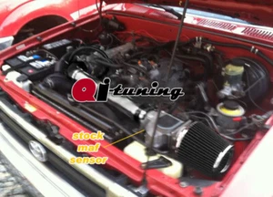 BLACK Air Intake Kit & Filter For 1989-1994 Toyota 4Runner Pickup 2.4L L4 - Picture 1 of 1