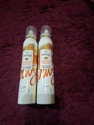 2x Pantene Perfect Waves Heat Protection Hair Mousse with Argan Oil 200ML - Image 1 of 2