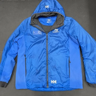 Chaqueta Helly Hansen Para Hombres XL Azul Mamut RECCO Abrigo de Esquí Aislado con Capucha Foto 1 de 4