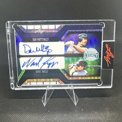 Leaf Bronx Legacy Don Mattingly Wade Boggs 2025 #DA-6/8 Dual Auto Yankees Foto 1 de 2