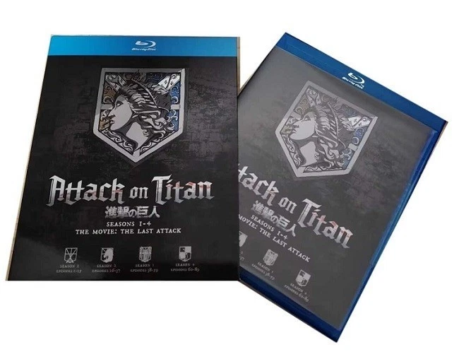 Attack on Titan: The complete series, Season 1-4 (8-Disc-Blu-ray, Box-Set) New - Image 1 of 3