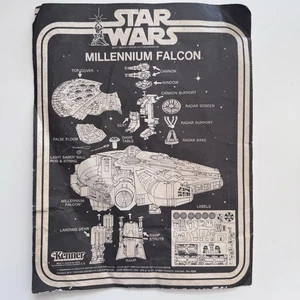 Vintage Star Wars Millenium Falcon Anleitung Original 1977 Kenner - Bild 1 von 4