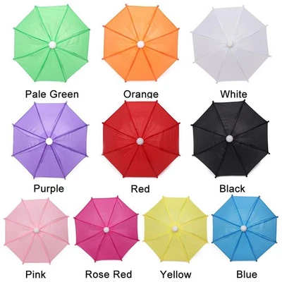MARKENLOS der Kleidung Prägung der Puppen Mini Regenschirm Gear für Regen Toy Umbrella