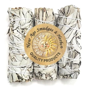 (Pack of 3)--Premium California White Sage Incense 4 Inches Long. Home Cleans... - Picture 1 of 3