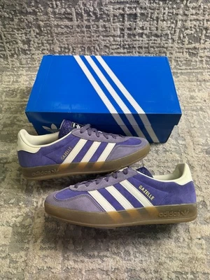 Size 7.5 - Adidas Gazelle Indoor Collegiate Purple IF9645 - Image 1 of 4