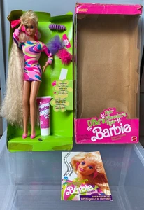 1991 Ultra (Totally) Hair Barbie - Complete With All Accessories, Booklet & Box - Picture 1 of 14