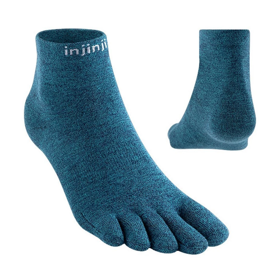 Injinji Liner Mini Crew Socks Coolmax Five Finger Toe Socks Ocean - Image 1 of 1