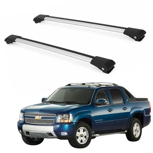 Lockable Roof Rack Cross Bars for Chevrolet Avalanche 2007-2013 Silver 2Pcs - Picture 1 of 11