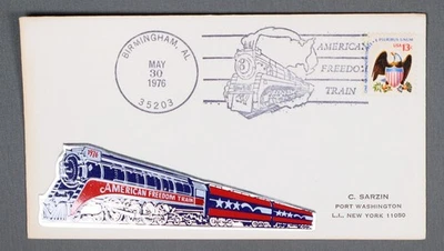 MayfairStamps US 1976 Alabama American Freedom Train Birmingham Sarzin Cover aau - Image 1 of 2