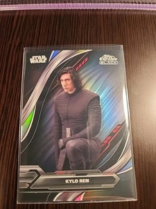 2024 KYLO REN TOPPS CHROME BLACK STAR WARS #52 RAINBOW REFRACTOR 143/199 - Picture 1 of 2
