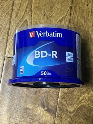 Verbatim BD-R 50-Pack 25GB 16x Blu-ray Discs - Image 1 of 2