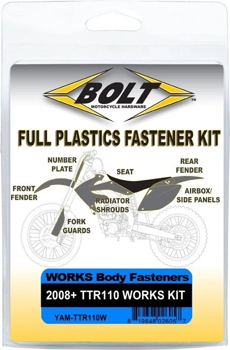 Bolt MC Hardware YAM-TTR110W Plastic Fastener Kit - Image 1 of 1