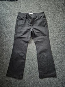 Next Lift Slim & Shape Bootcut Black Jeans Size 14p Ex Condit - Picture 1 of 7