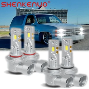 For Chevrolet Tahoe 1995-2006 9005+9006 LED Headlight Bulb High Low Beam 4pcs - Picture 1 of 13