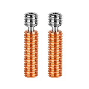 2PCS 3D Printer Bi-Metal Heat Break Titanium-Alloy Heat Throat 1.75mm for E3DV5 - Afbeelding 1 van 8