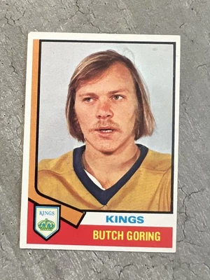 1974-75 Topps Butch Goring #74 - Los Angeles Kings - Image 1 of 2