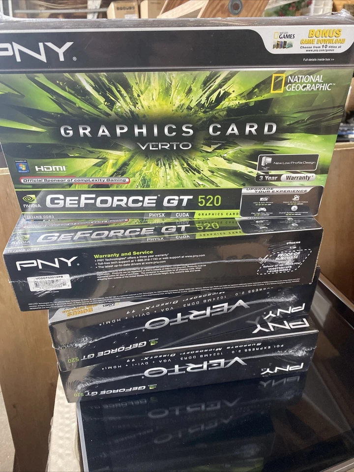 PNY GEFORCE GT 520 VCGGT5201XPB GRAPHICS CARD - NG P4A - Image 1 of 4