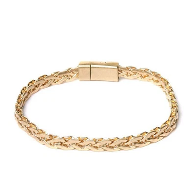 Biba Armband Gliederkette  burnished gold Unisex, geflochtenen Glieder - Bild 1 von 2