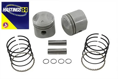 Vtwin 74" Overhead Valve Standard Size 3-7/16" Piston Kit 1941-77 Harley Panhead - Image 1 of 4