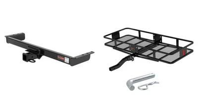 CURT Trailer Hitch + Cargo Carrier Basket Folding for 1997-2004 Montero Sport - Image 1 of 4