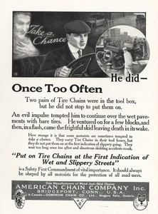1916 American Chain: He Did Once Too Often Vintage Print Ad - Picture 1 of 1