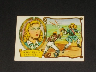 1961 FLEER Pirates Bold #26, Mary Read, EXTREMELY NICE CARD !!  Female Pirate !! - Image 1 of 2