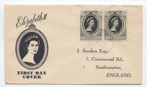 1953 Gilbert & Ellice Islands Elizabeth II cacheted coronation FDC [G.1025] - Picture 1 of 3