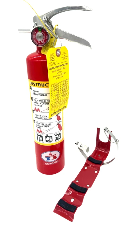 2,5 lb - Extintor químico seco ABC DOT vehículo soporte marino con etiqueta de certificado Foto 1 de 1