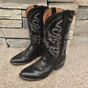 Dan Post Men’s DP2110R Black Milwaukee Cowboy Western Boots 10 D - Picture 1 of 11