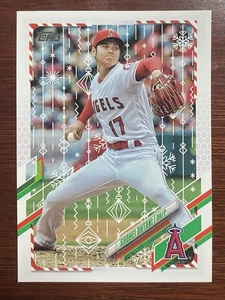 Shohei Ohtani 2021 Topps Holiday Series Los Angeles Dodgers Angels - Picture 1 of 4