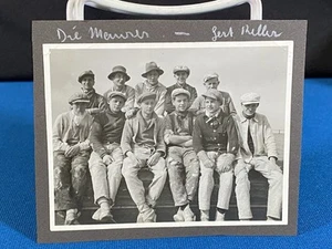 Boys in Work Clothes & Hats German VTG c. 1930 Photo Lt#57 - Picture 1 of 3