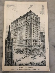 HOTEL ST. REGIS | 5th Avenue at 55th Street - NYC Postcard - Picture 1 of 2