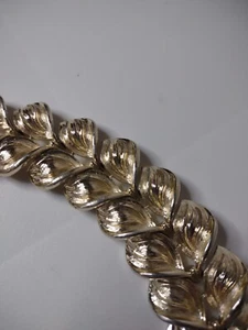 7 Zoll Vintage Metall Coro Herbst Blätter Blatt Armband - Bild 1 von 22