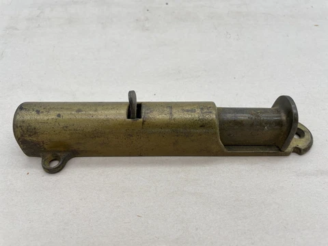 3.5 In Brass Vintage Edge Latch Bolt Gate Window Door Cabinet Hook Home Hardware Cover
