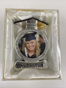 Lasody Graduation Table Top Pictiure Frame w/ Tassel, Diploma, Cap. For 3x3" Pic - Picture 1 of 8