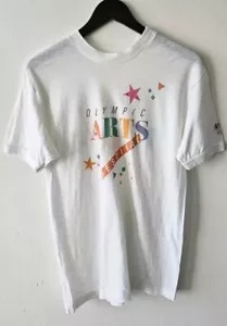 1984 Los Angeles Olympics Arts Festival Vintage Shirt Single Stitch W3 - Picture 1 of 10