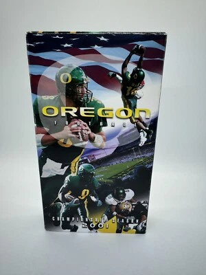 Cinta VHS Joey Harrington NCAA de la temporada del campeonato de fútbol americano de los Oregon Ducks de la temporada 2001 Foto 1 de 4