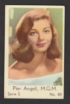 1950s Swedish Film Star Card  Serie S #89 Italian TV & Film Actress Pier Angeli - Image 1 of 2