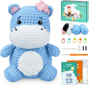 Beginner Crochet Kit with Video Tutorials - Animal Crochet Patterns, 40%+ Premiu - Picture 1 of 7
