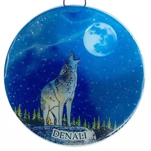 Ornamento albero di Natale Denali Alaska - Art Glass Light Catcher Mount McKinley - Foto 1 di 4