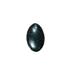 Black Jadeite Cabochon Rare Guatemalan, 15x22mm - Amazing Quality ! - Picture 1 of 4