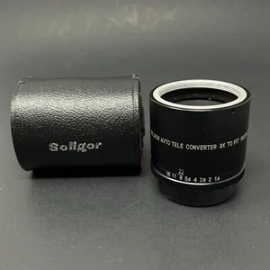 Soligor Auto Tele Converter 3x To Fit Pentax Made in Japan w/ Case - Picture 1 of 7