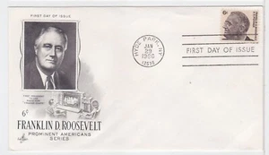 TurtlesTradingPost- Franklin D Roosevelt 6 Cent - 1966 #1128 FDC Artcraft Cachet - Picture 1 of 1
