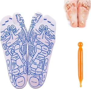 Serenity Steps Reflexology Socks Set 2024 New Reflexology Sock with Massage Tool - Picture 1 of 9