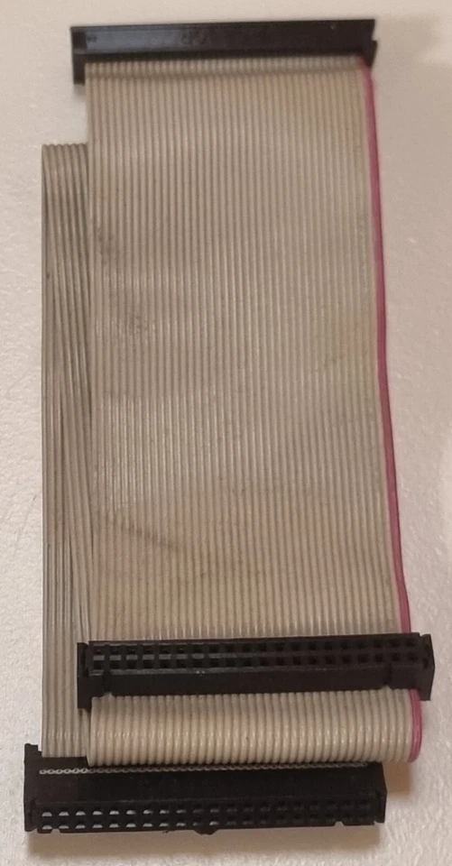 34-Pin Floppy Kabel – 3 Stecker – für Diskettenlaufwerk – IDC Flachband DOS PC R - Bild 1 von 4