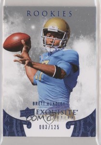 2014 Upper Deck Exquisite Collection Rookies 2015 /125 Brett Hundley #ER-BH