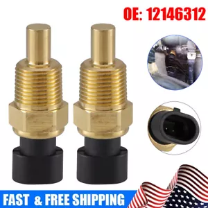 2Pcs Engine Coolant Temperature Sensor Water Temp Sender for Chevy GMC 12146312 - Picture 1 of 17