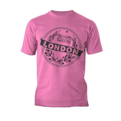 Urban Attitude London Stencil Stamp Badge Men's T-Shirt Stylish Graphic Tee - Image 1 of 4
