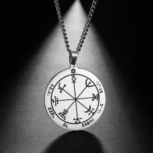 Ciondolo Venere Giove Salomone Collana Uomo Moda Catena Accessorio 1pz - Foto 1 di 45
